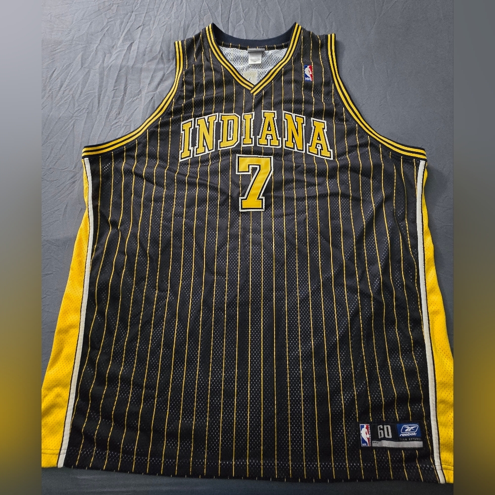Indiana Pacers Basketball Jersey Black and Yellow